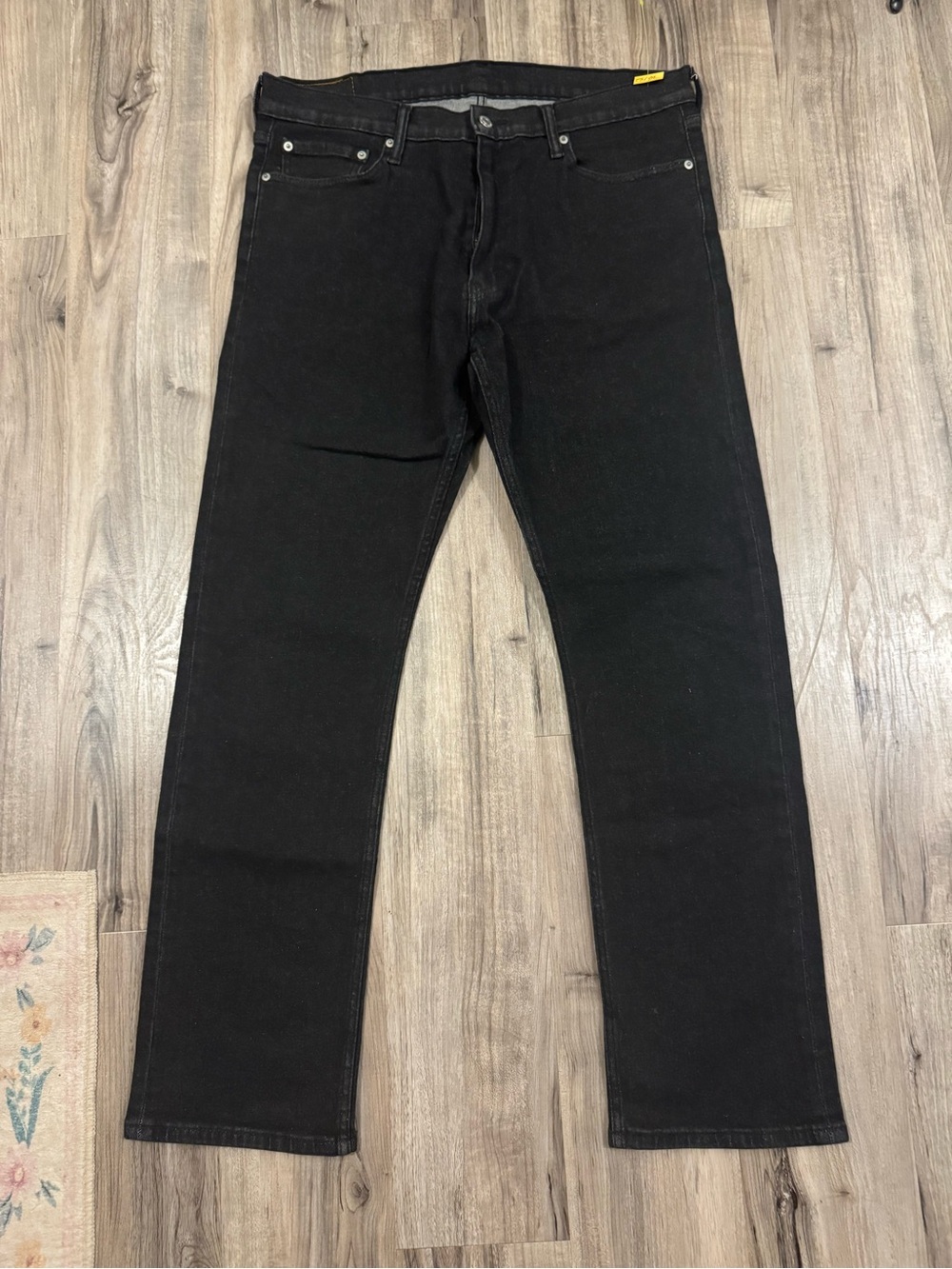 Levi's Black Straight Jeans - Classic Five-Pocket
